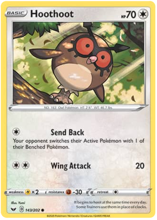 Sword and Shield Sword & Shield 143  Hoothoot