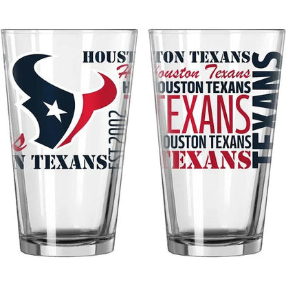 NFL Teams 16 oz Pint Glass - Assorted Team & Style Choose your