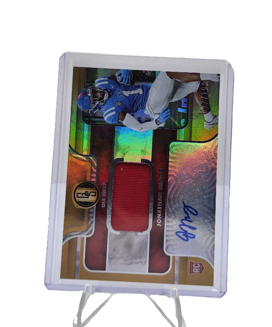 2023 Panini Chronicles Gold Standard Draft Pick Auto Patch 17/199 Jonathan Mingo #GS-JM