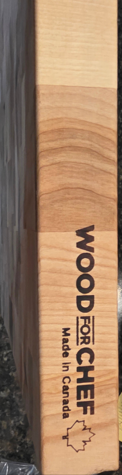 Wood For Chef Maple Wood Butcher Block Pro 18X14X1.5 -New