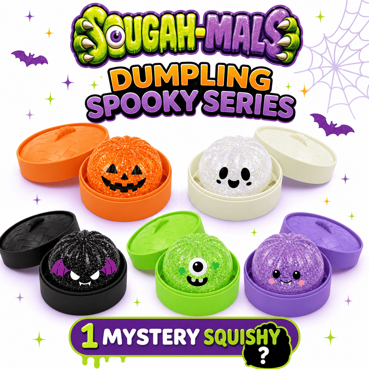 Sugah-Mals Dumpling Spooky Series Mystery Squishy Toy