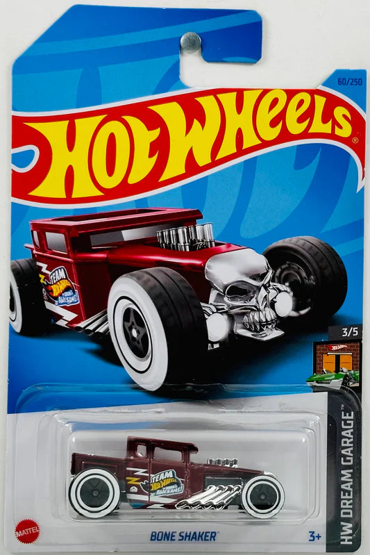 Hot Wheels Bone Shaker HW Dream Garage 3/5 60/250 Burgundy