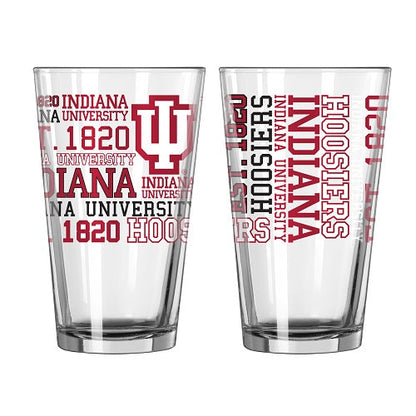 NCAA Teams 16 oz Pint Glass - Assorted Team & Style Choose your