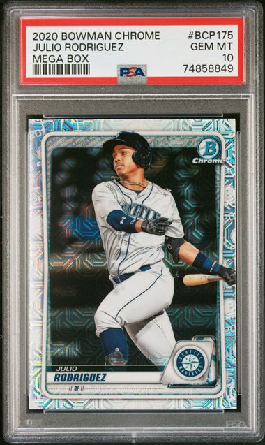 2020 Bowman Chrome Mega Box #BCP175 Julio Rodriguez PSA 10