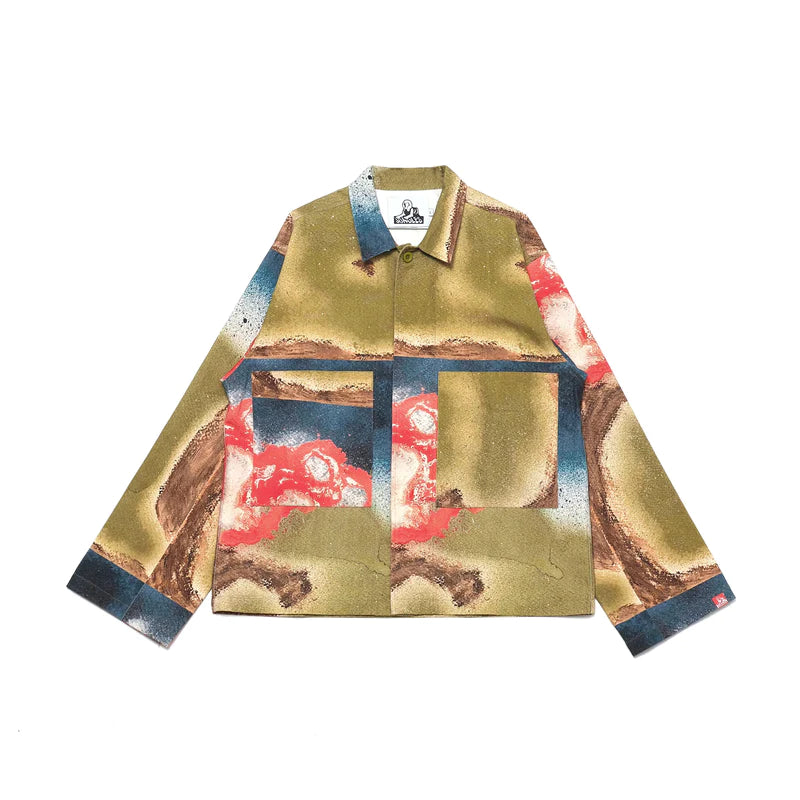 Jungles Strange Bloom Minimal Workwear Jacket - Small
