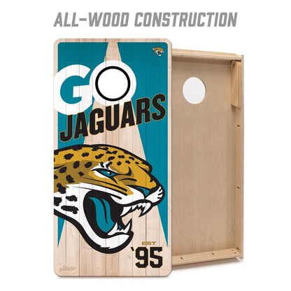 YouTheFan Jacksonville Jaguars Official-Size Cornhole Set