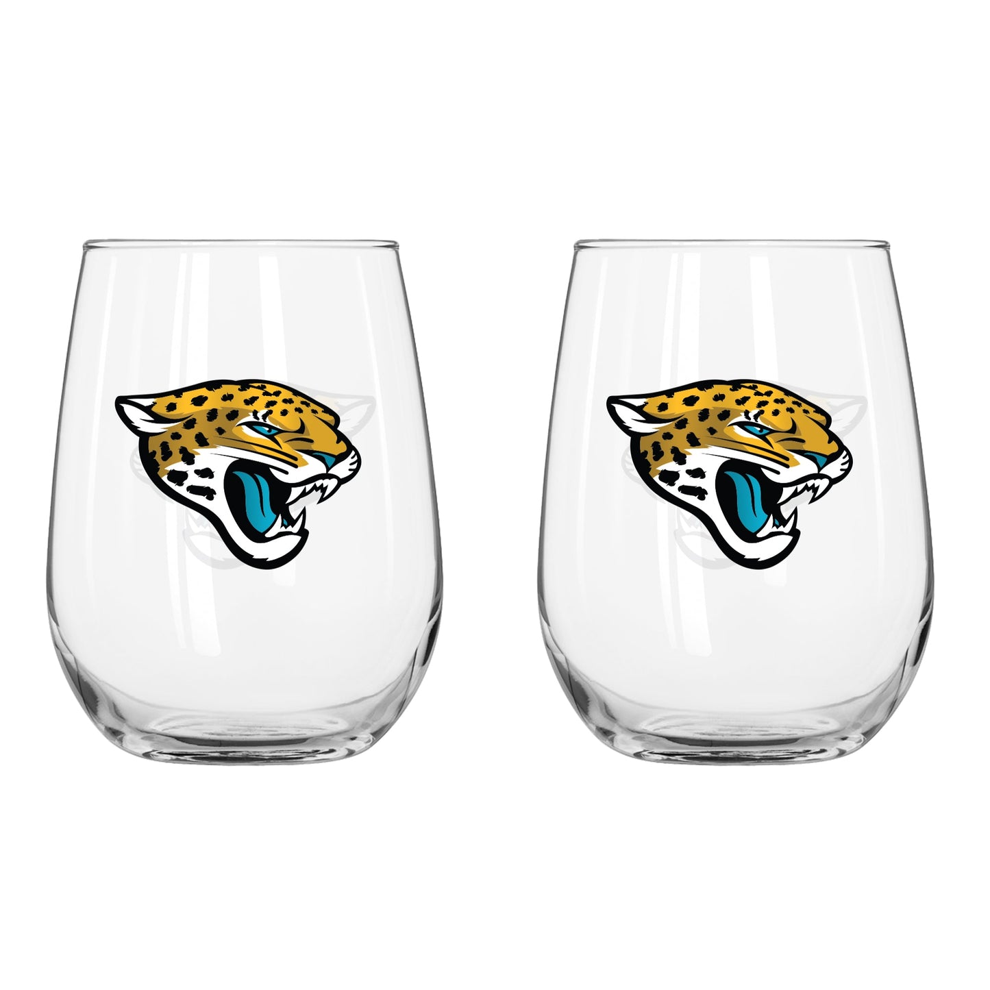 NFL Teams Curved Wine Glass 16 Oz. 2 Pack- Assorted Team & Style Choose your