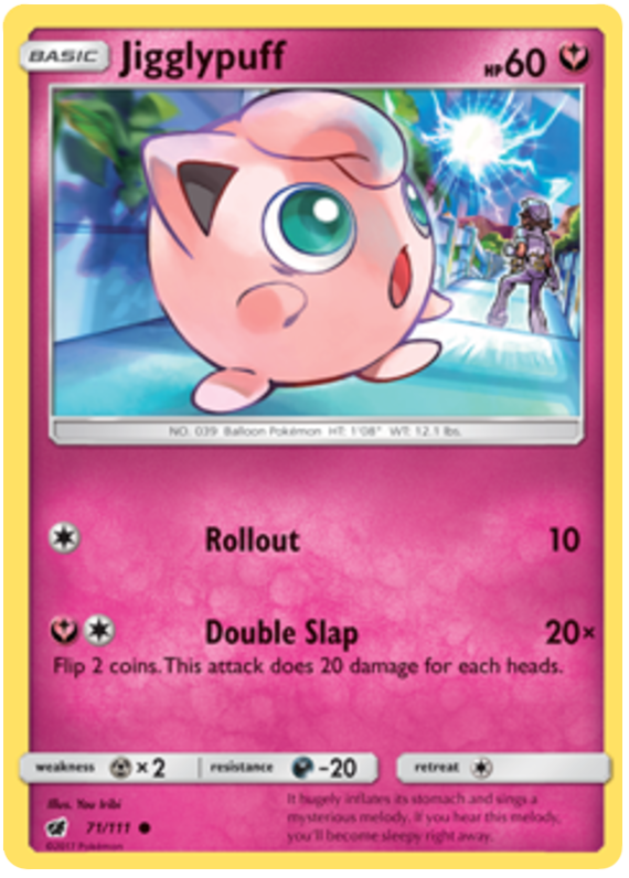 Sun and Moon Crimson Invasion - 071 Jigglypuff