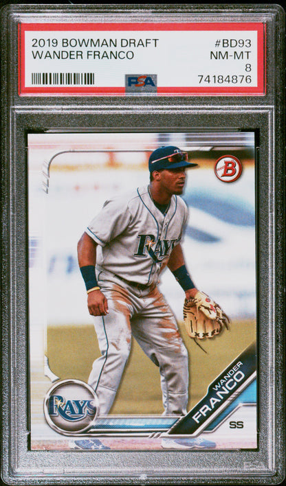 2019 Bowman Wander Franco Rc #BD93 PSA 8