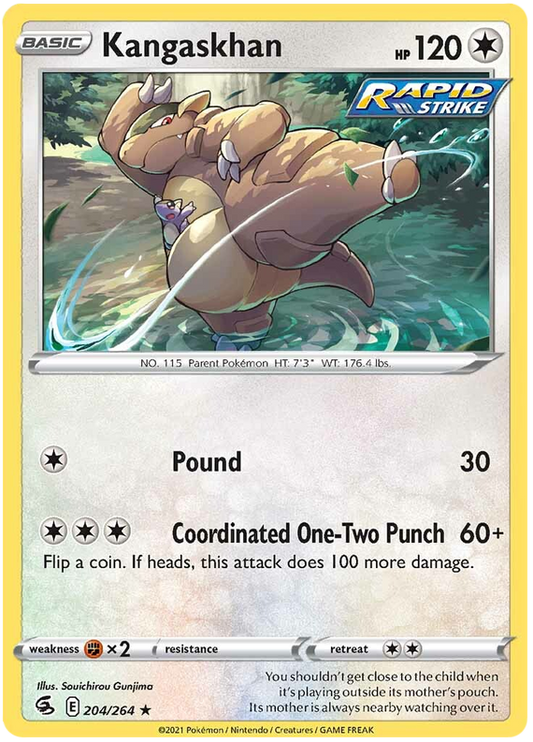 Sword and Shield Fusion Strike 204  Kangaskhan