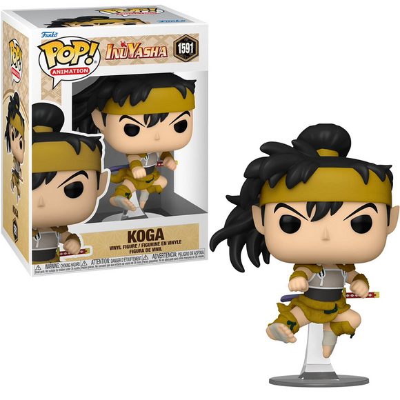 Funko Pop! Animation InuYasha Koga #1591 Vinyl Figure - Box Wear