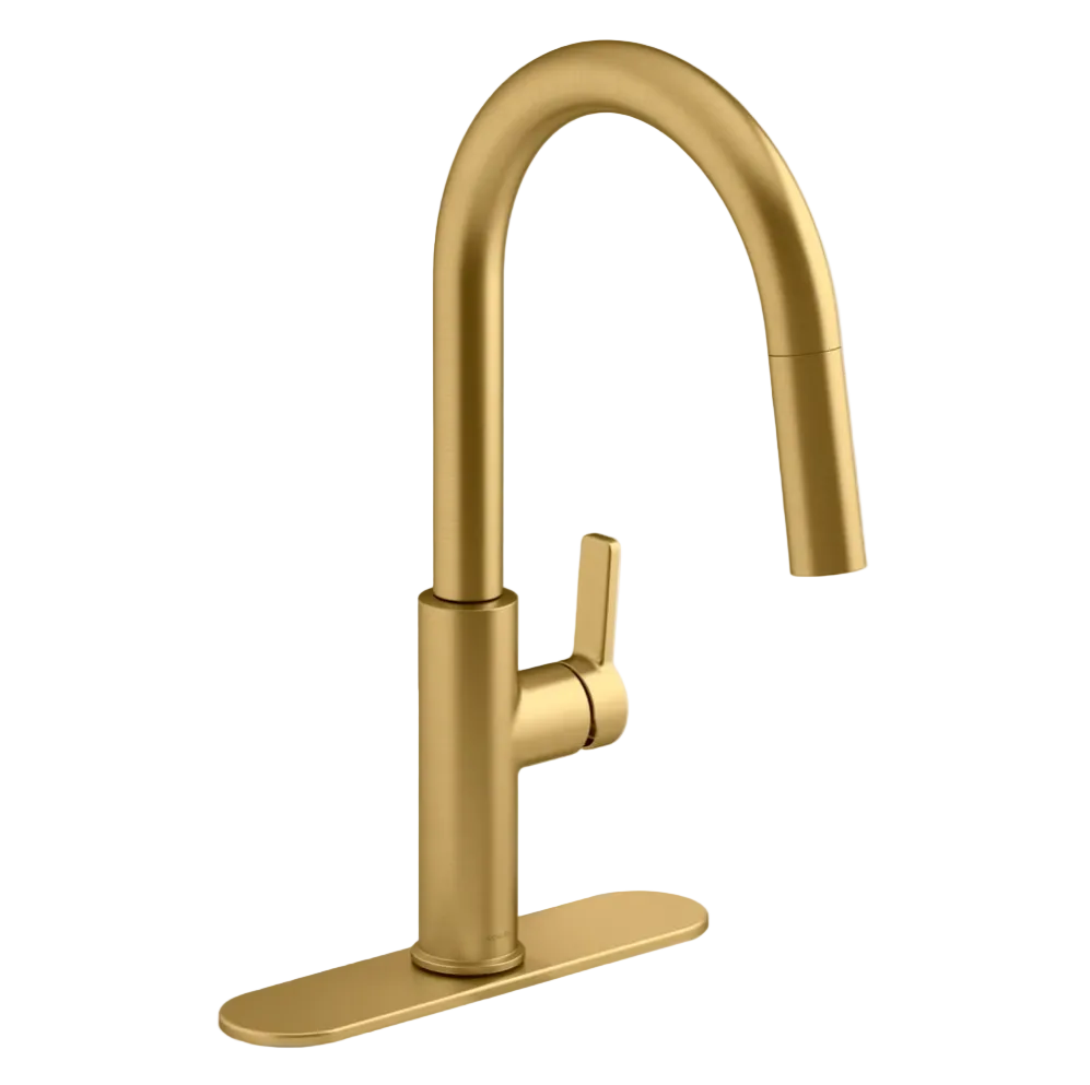 Kohler Rodean Pull-Down Kitchen Faucet, Gold