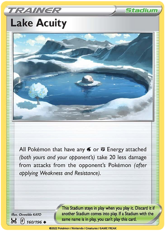 Sword and Shield Lost Origin 160  Lake Acuity