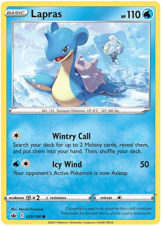 Sword and Shield Chilling Reign 029  Lapras