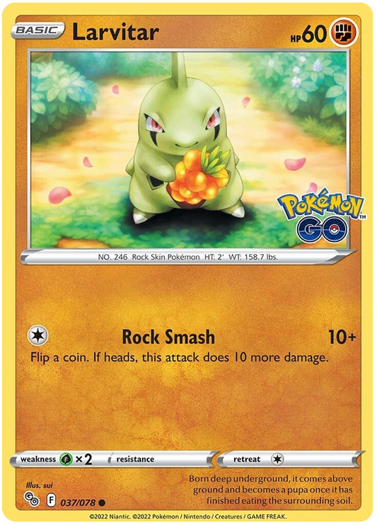 Sword and Shield Pokemon Go 37  Larvitar