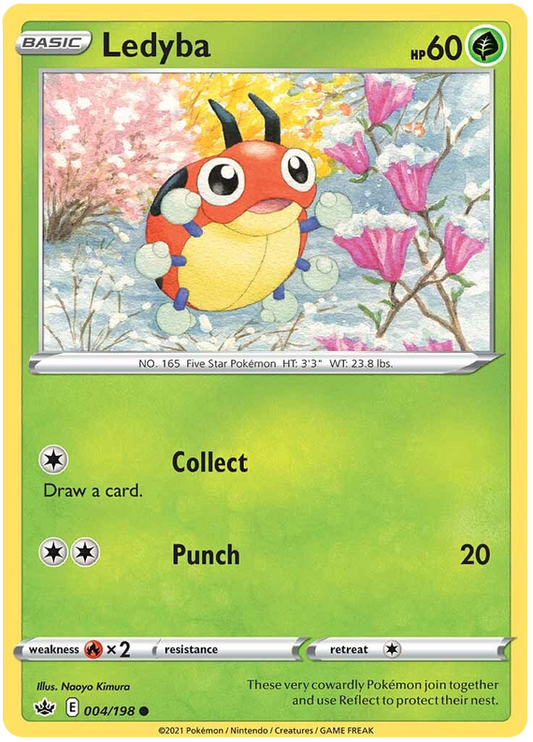Sword and Shield Chilling Reign 004  Ledyba