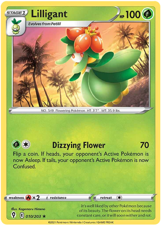 Sword and Shield Evolving Skies 010  Lilligant