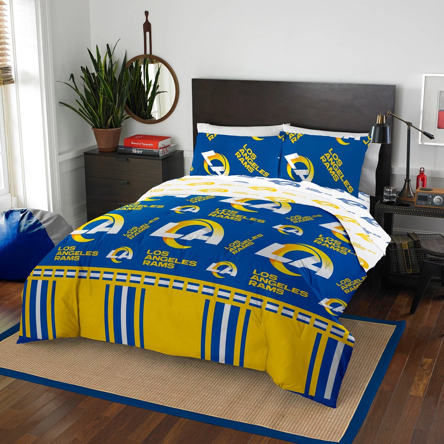 Los Angeles Rams Bed in Bag Comforter Set-Assorted Size