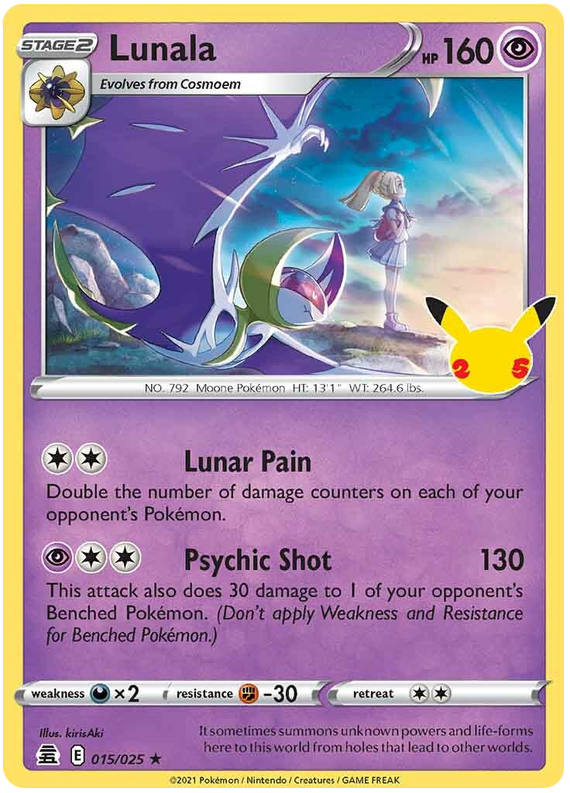 Sword and Shield Celebrations 15  Lunala