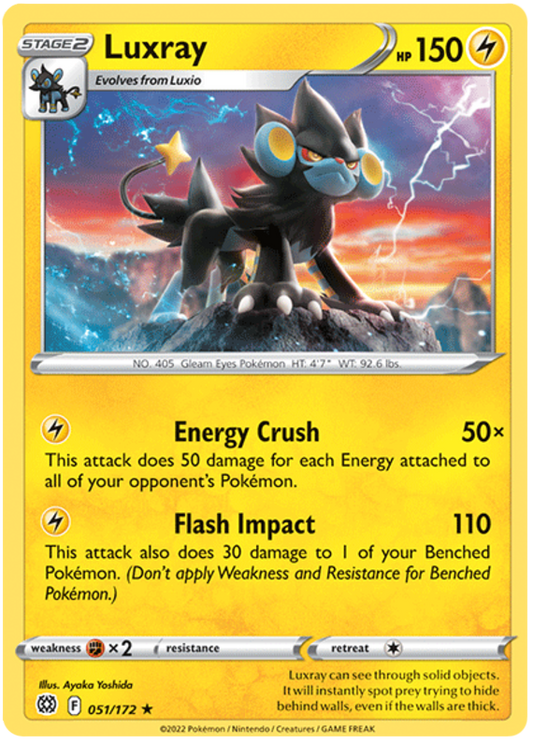 Sword and Shield Brilliant Stars 051  Luxray
