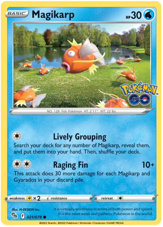 Sword and Shield Pokemon Go 21  Magikarp