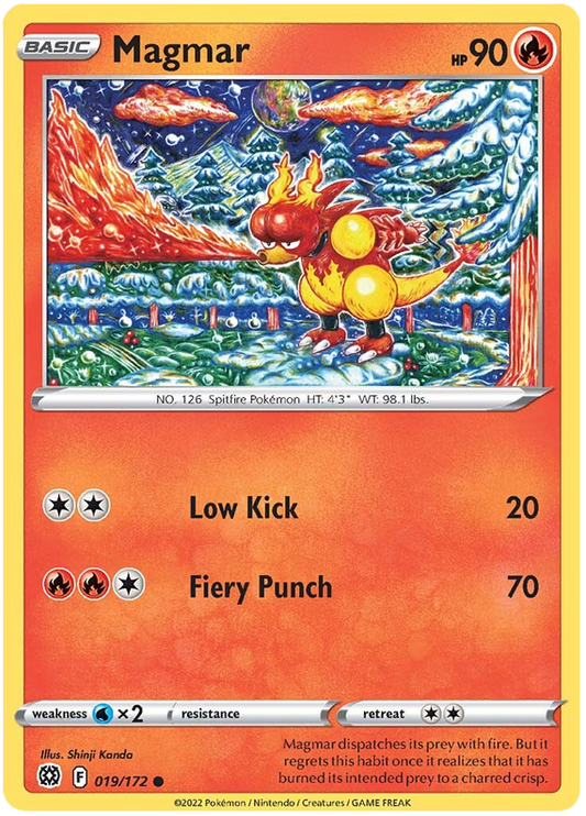 Sword and Shield Brilliant Stars 019  Magmar