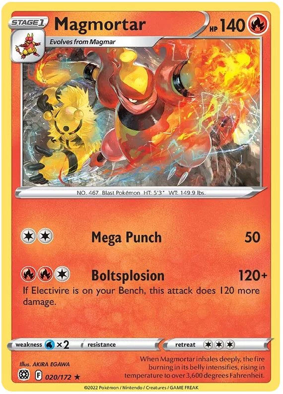 Sword and Shield Brilliant Stars 020 Magmortar