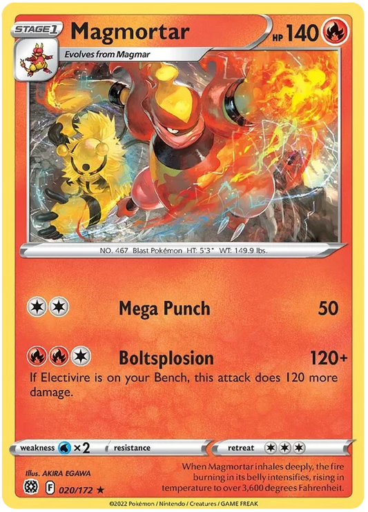 Sword and Shield Brilliant Stars 020 Magmortar