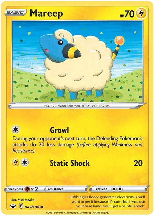 Sword and Shield Chilling Reign 047  Mareep