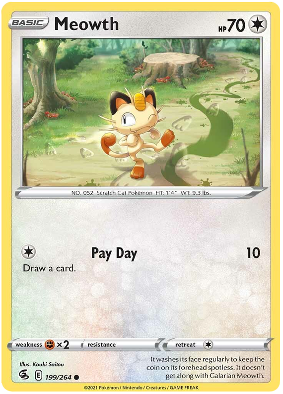 Sword and Shield Fusion Strike 199  Meowth