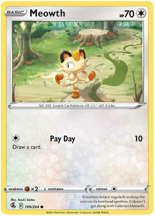 Sword and Shield Fusion Strike 199  Meowth