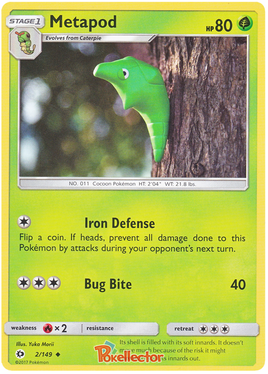 Sun and Moon Sun & Moon - 002 Metapod
