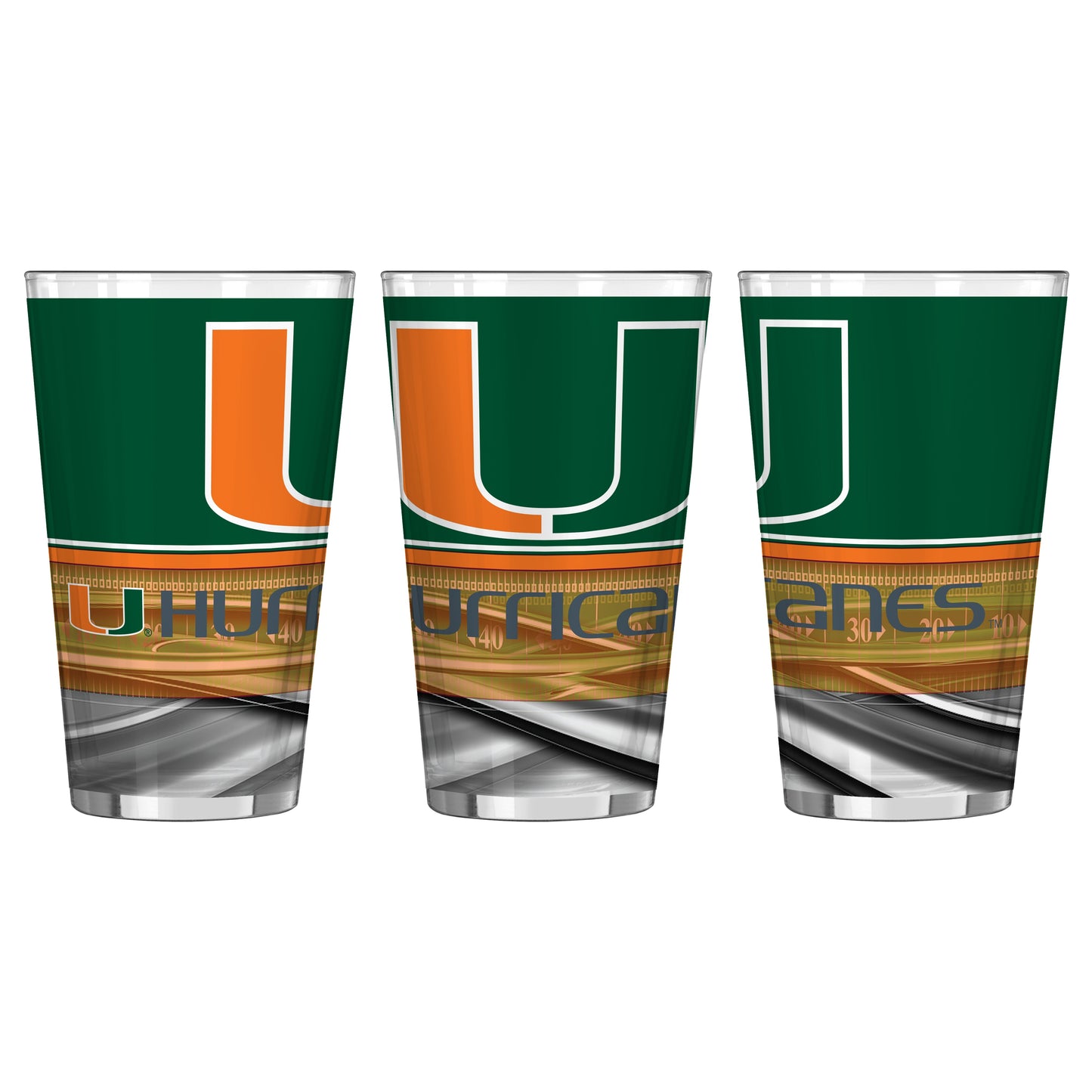 NCAA Teams 16 oz Pint Glass - Assorted Team & Style Choose your