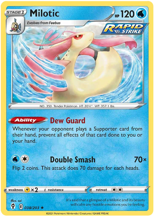 Sword and Shield Evolving Skies 038  Milotic