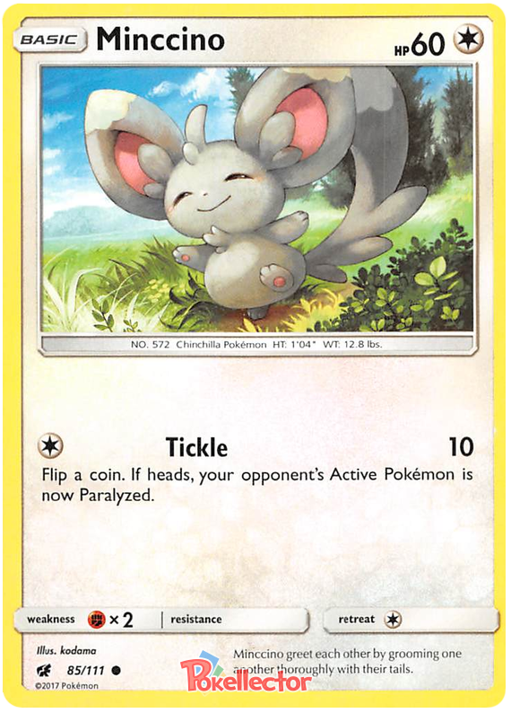 Sun and Moon Crimson Invasion - 085 Minccino