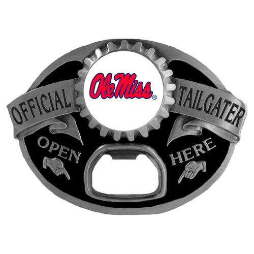 NCAA Team Tailgater Belt Buckle Bottle Opener - Assorted Teams Choose Your