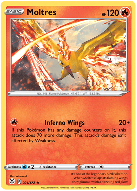 Sword and Shield Brilliant Stars 021  Moltres