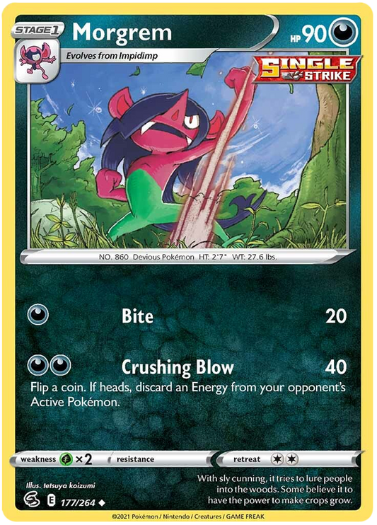 Sword and Shield Fusion Strike 177  Morgrem