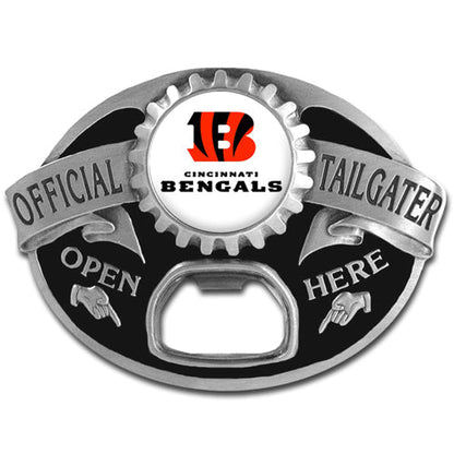 NFL Team Tailgater Belt Buckle Bottle Opener - Assorted Teams Choose Your