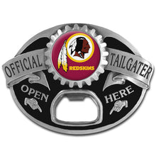 تحميل الصورة إلى عارض المعرض، NFL Team Tailgater Belt Buckle Bottle Opener - Assorted Teams Choose Your
