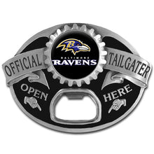 تحميل الصورة إلى عارض المعرض، NFL Team Tailgater Belt Buckle Bottle Opener - Assorted Teams Choose Your
