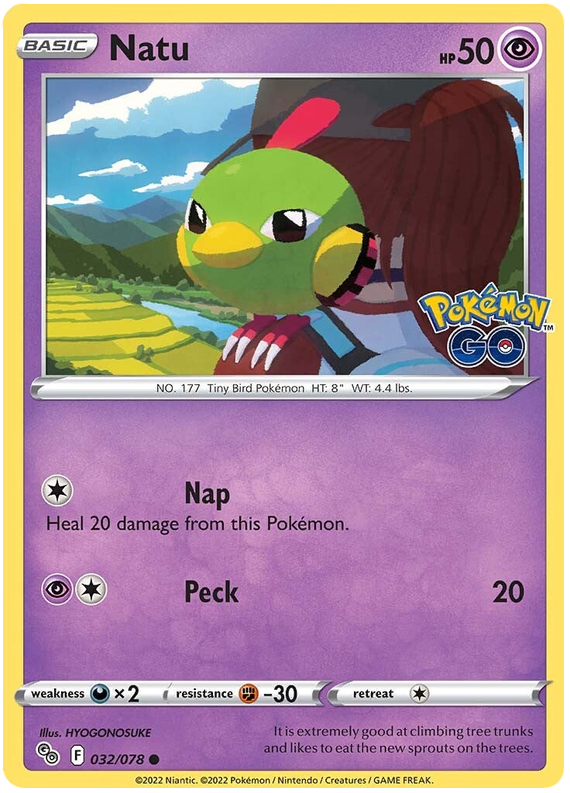 Sword and Shield Pokemon Go 32  Natu