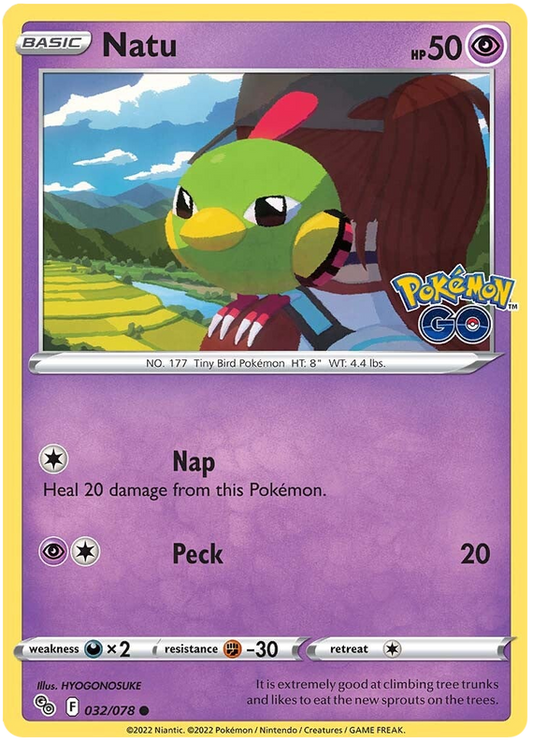 Sword and Shield Pokemon Go 32  Natu