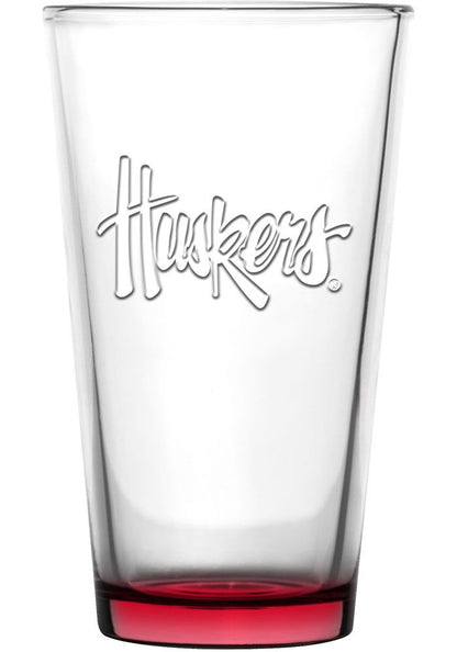 NCAA Teams 16 oz Pint Glass - Assorted Team & Style Choose your