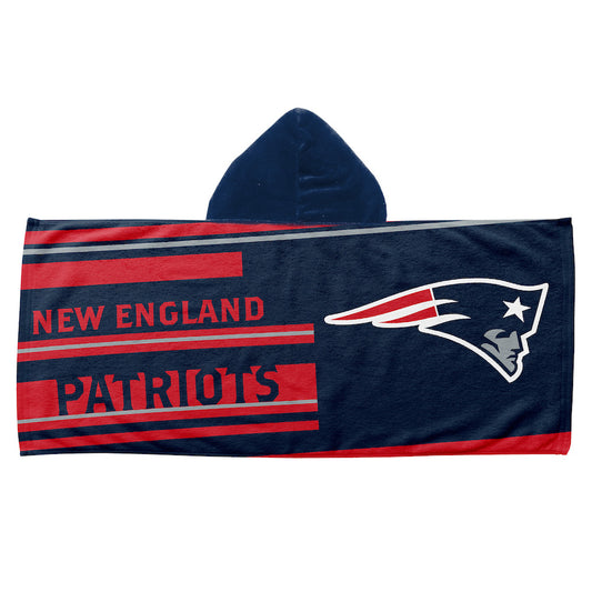 New England Patriots Juvy Hooded Towel 22"x51"