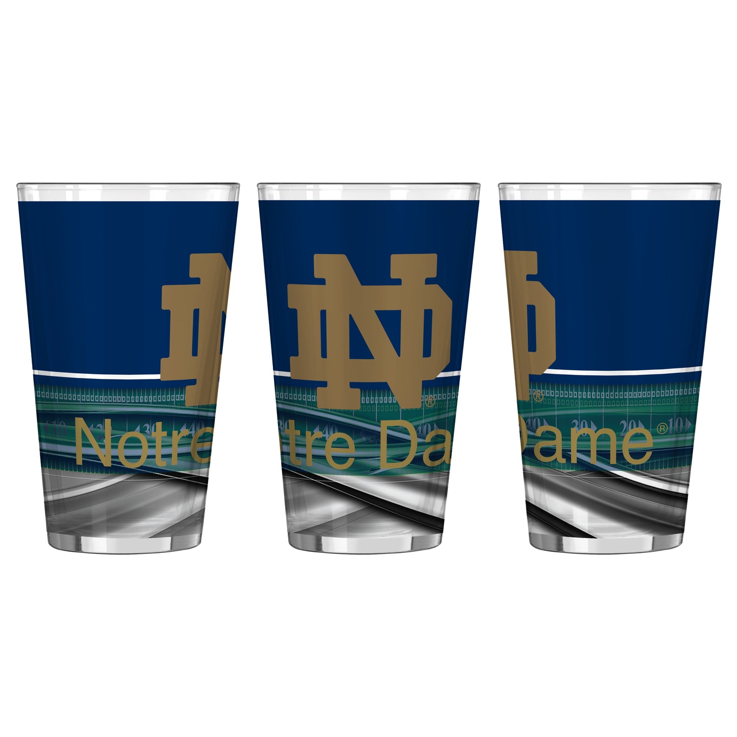 NCAA Teams 16 oz Pint Glass - Assorted Team & Style Choose your