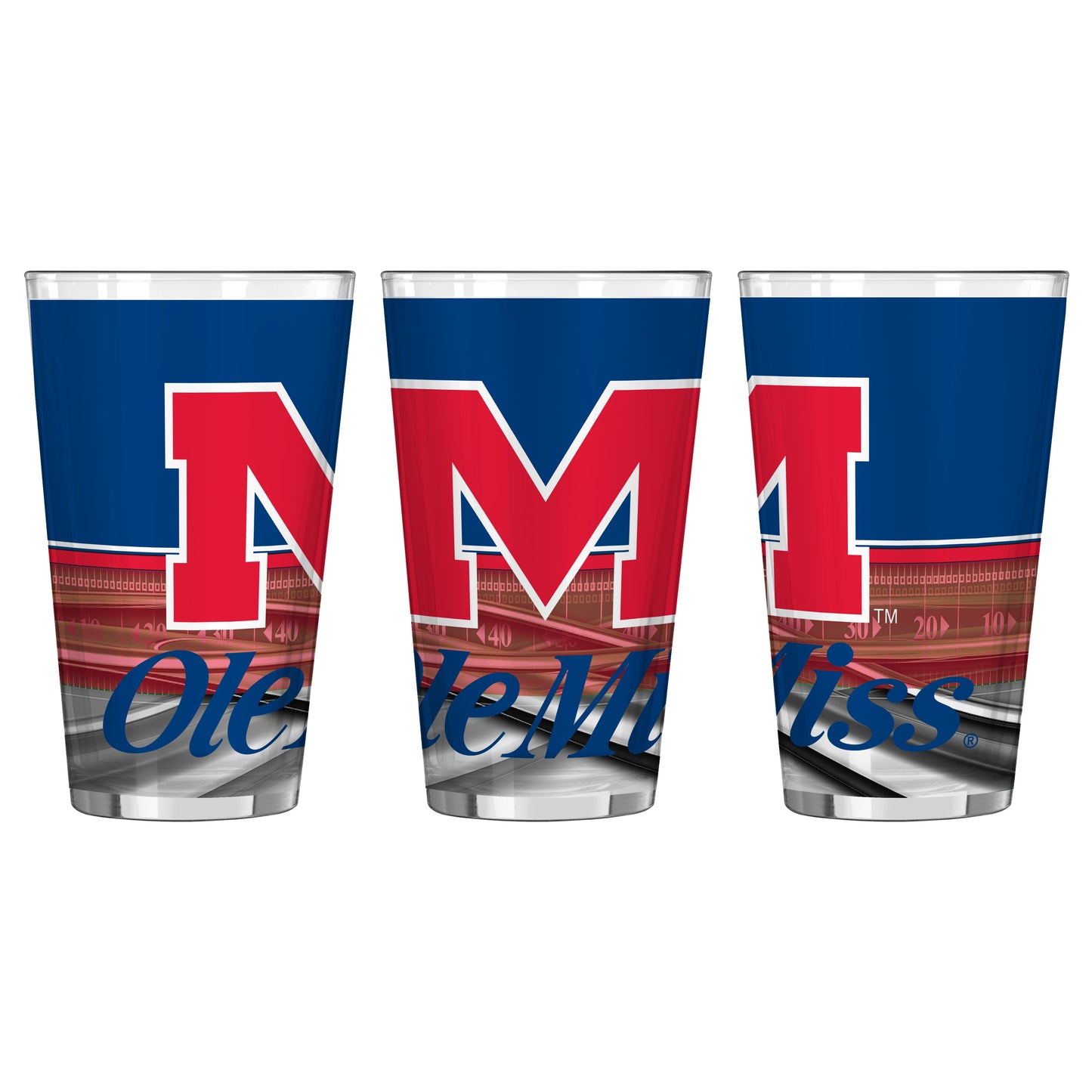 NCAA Teams 16 oz Pint Glass - Assorted Team & Style Choose your