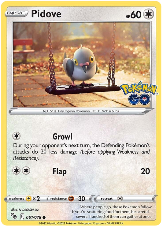 Sword and Shield Pokemon Go 61  Pidove
