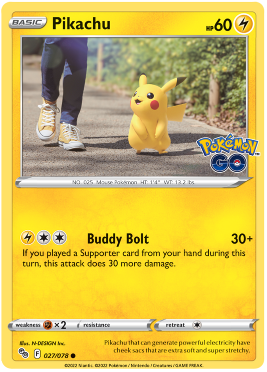 Sword and Shield Pokemon Go 27  Pikachu