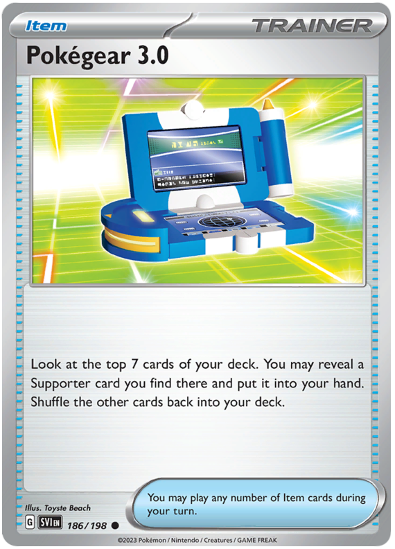 Scarlet and Violet Scarlet & Violet - 186 PokÃ©gear 3.0
